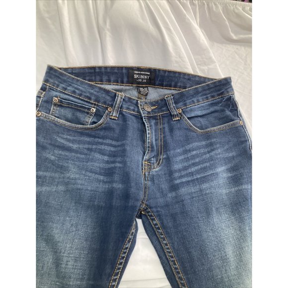 Mens 30 X 32  Urban Heritage Skinny Jeans Used Excellent SEE PICS Blue Denim - Picture 2 of 8